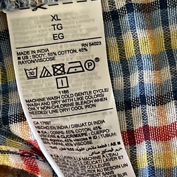 NWT Old Navy Spaghetti String Multi-Colored Crop Top XL - Picture 6 of 7